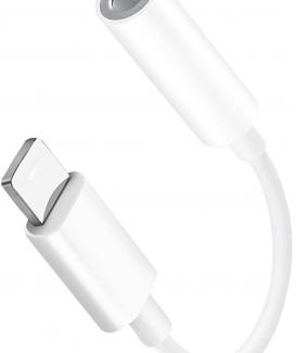 Lightning to Jack Adapter [MFi Certified] iPhone Aux Adapter, Dongle to 3.5 mm Jack iPhone Adapter Headphones Aux Audio Port Headphone Splitter for iPhone 14/14 Pro/13//12/11/X/XS/XR/8/7